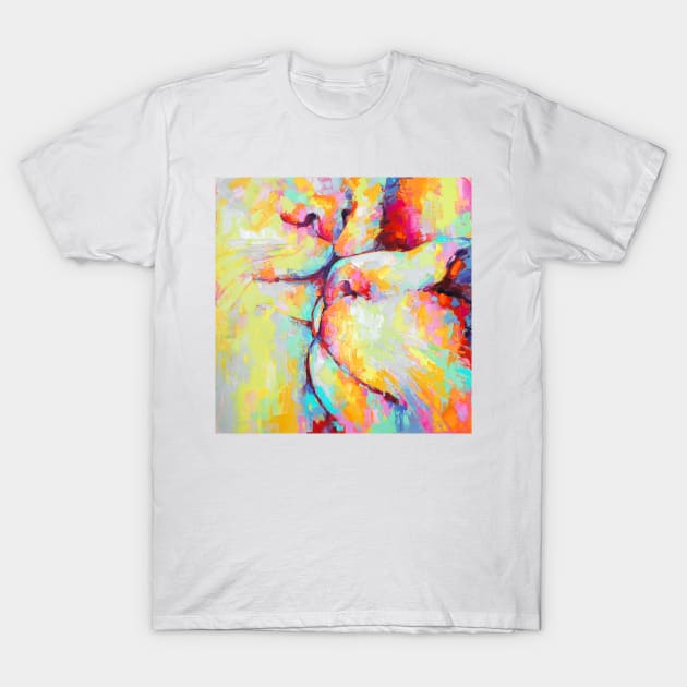 Conceptual abstract picture of cats. T-Shirt by MariDein